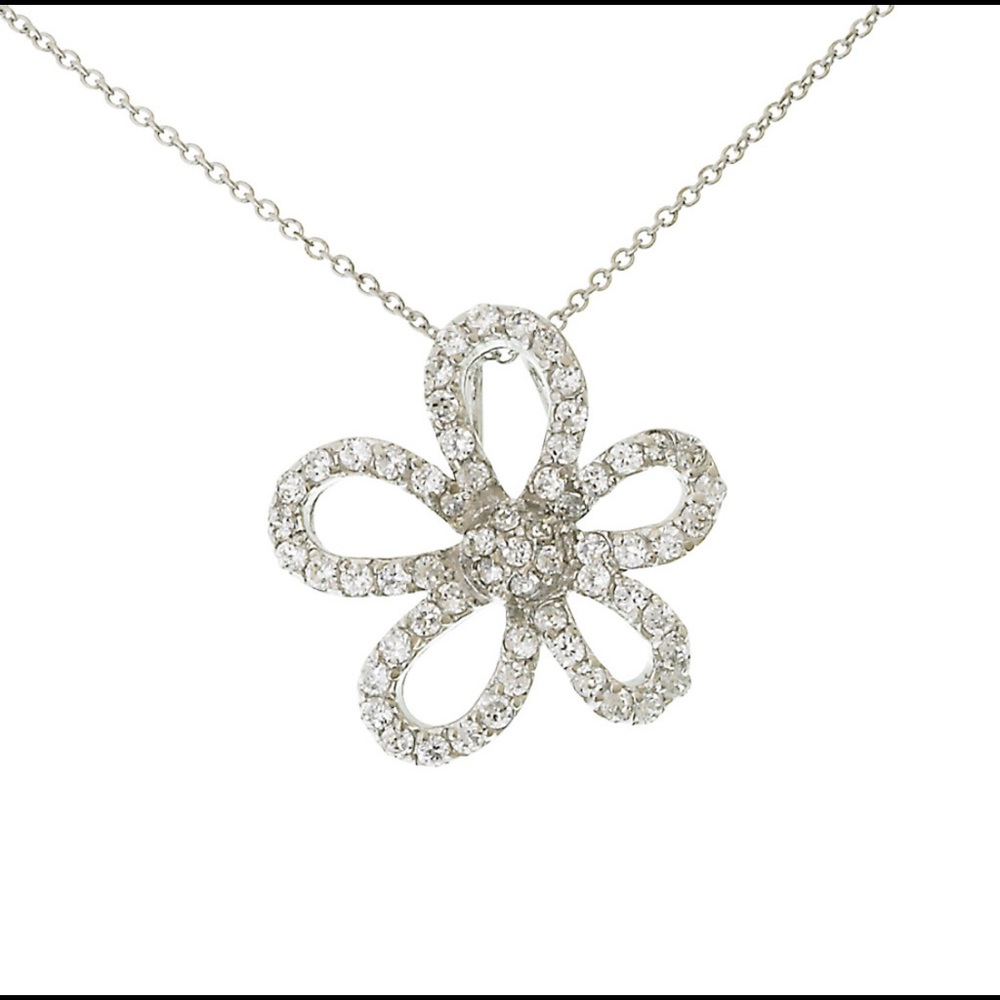 Single Flower Pendant Necklace,Boutique-NWT